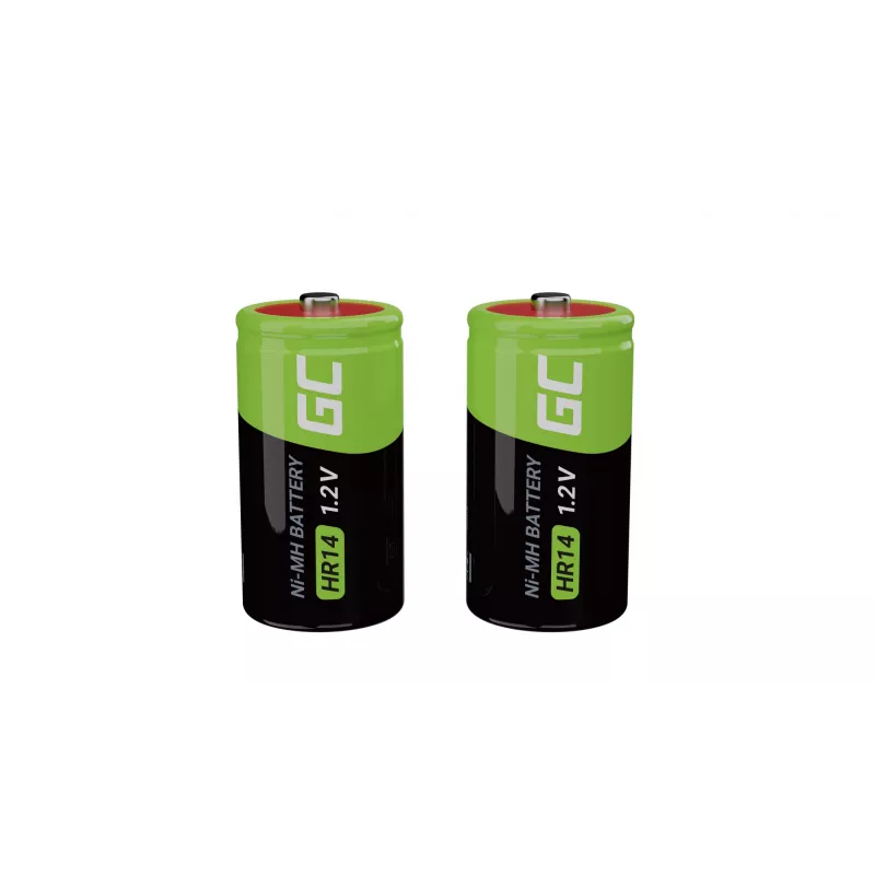 4x pilha Ni-MH HR14 - recarregável - 1,2V - 4000mAh