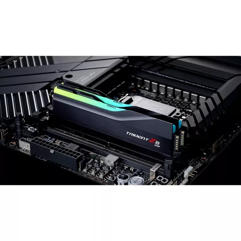 DIMM 32 GB DDR5-7600 (2x 16 GB) Dual-Kit, memória RAM preta, F5-7600J3646G16GX2-TZ5RK, Trident Z5 RGB, INTEL XMP