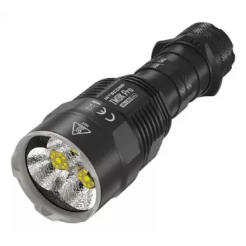 Lanterna de mão Nitecore TM9K PRO – 9900 lm, recarregável por USB, IP68, 133 mm, 227 g, alumínio, preto