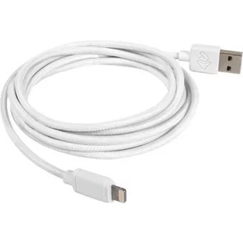 Cabo adaptador USB 2.0, ficha USB-A > ficha Lightning (branco, 2,0 metros)