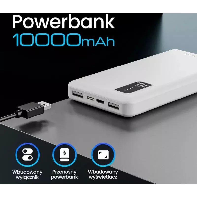 Powerbank portátil Extralink EPB-098W 10000mAh