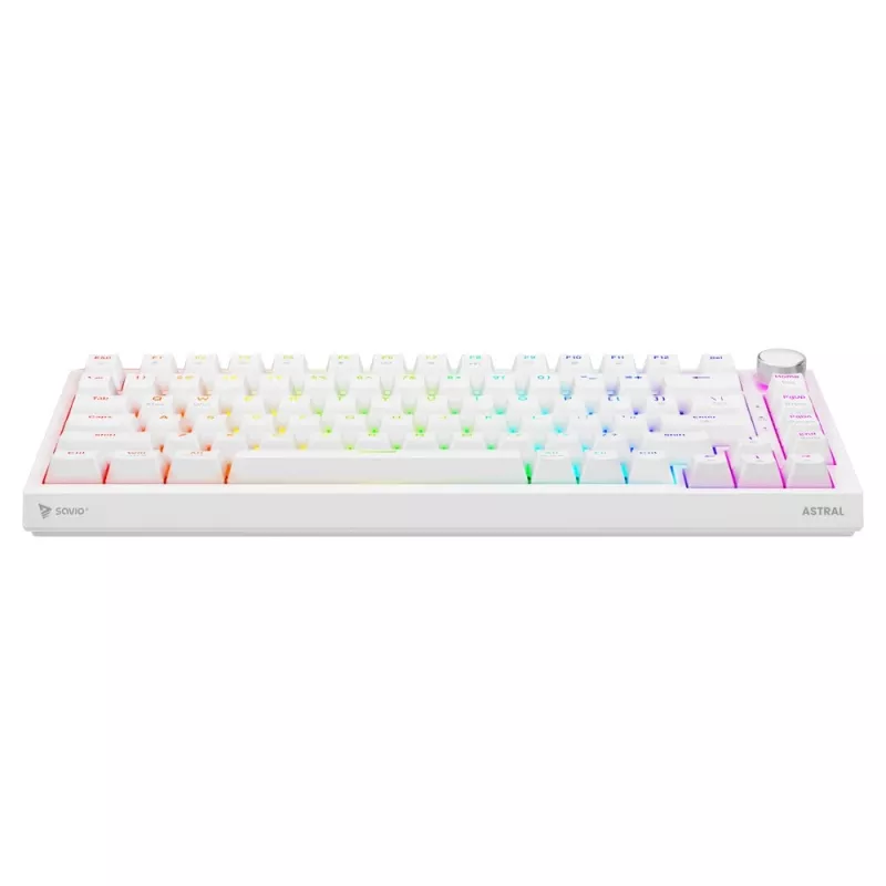 Savio ASTRAL WHITE JADE Teclado Gaming USB QWERTY US International