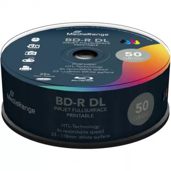 BD-R DL MediaRange MR510 50 GB 25 unid.