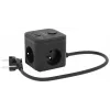 Extensão elétrica Kerg SMART – 3 tomadas AC tipo F com 3 USB (2×A + 1×C), cabo 1,5 m, 16 A 230 V, preto