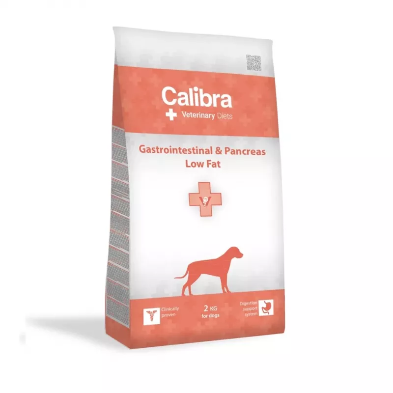 Calibra VD Gastrointestinal & Pancreas Low Fat ração seca para cães 2 kg