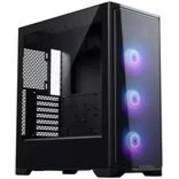 Caixa de PC PHANTEKS Eclipse G370A, Midi-Tower, SSI-EEB, RGB, vidro temperado - inclui 3 ventoinhas de 120 mm, preta