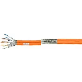 LogiLink Professional - cabo em rolo - 100 m - 7,5 mm - SFTP, PiMF - cabo bruto Cat.7 - isento de halogéneos, robusto, duplex - laranja
