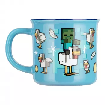 Caneca com mudança de calor Chicken Jockey Minecraft Paladone