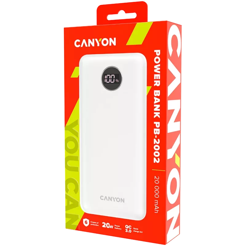 Carregador portátil Canyon PB-2002 20000 mAh