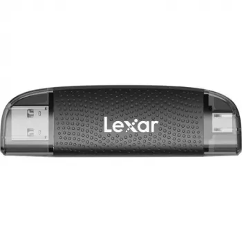 Lexar LRW310X-BNBNG leitor de cartões microSD/SD dual USB-A/USB-C, USB 3.2