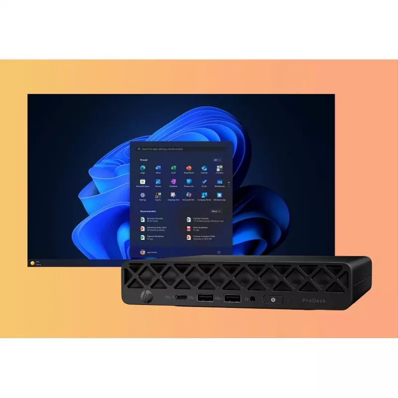 HP ProDesk 4 Mini G1i AI CH7C5ET mini PC, Intel Core Ultra 7 265T, 24 GB de RAM, SSD NVMe de 512 GB, Wi-Fi 6E, Windows 11 Pro