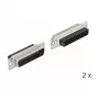 Ficha de cabo DeLOCK 66714 D-Sub HD 44 pinos preto prateado