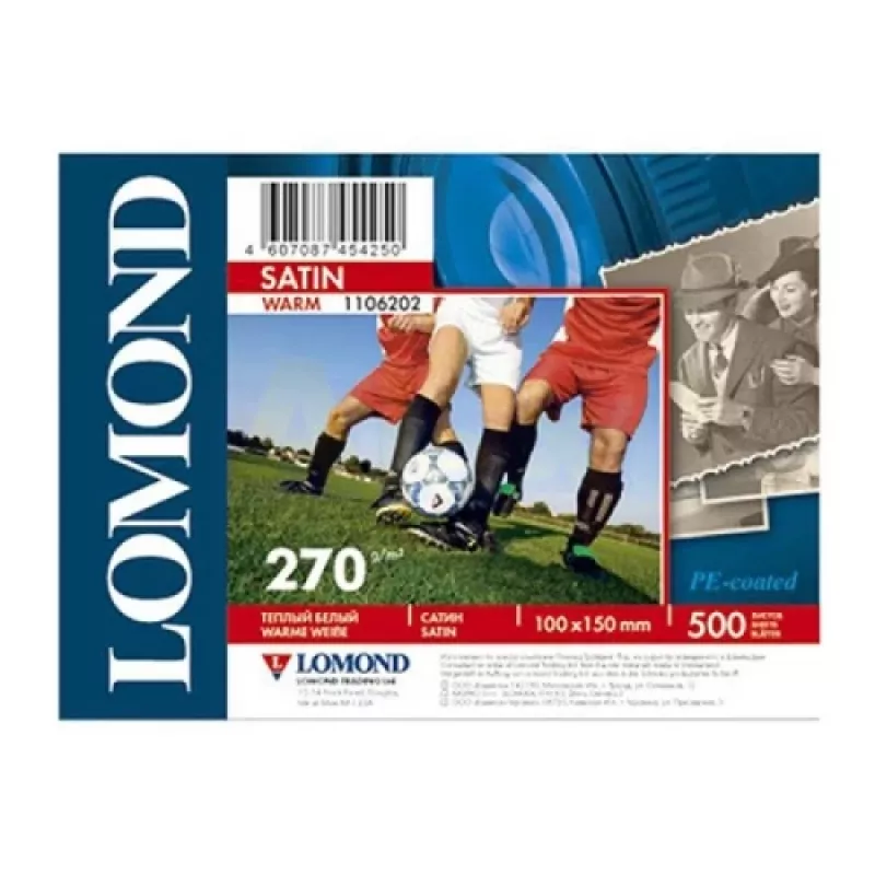 Papel fotográfico Lomond Premium 270 g/m² 10×15 cm 500 folhas tom quente