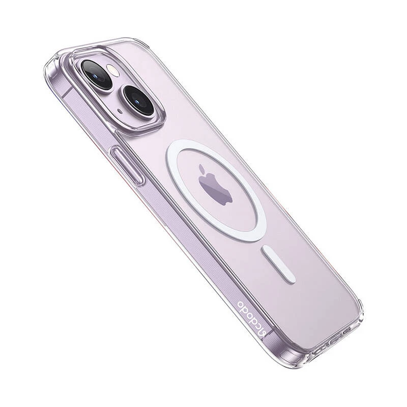 Capa magnética McDodo para iPhone 15 Pro (transparente)