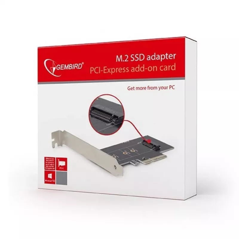 Gembird PEX-M2-01 Placas/adaptadores de interface internos M.2, PCIe