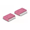 Acoplador de fibra ótica DeLOCK HD LC Hexaplex fêmea para LC Hexaplex fêmea violeta