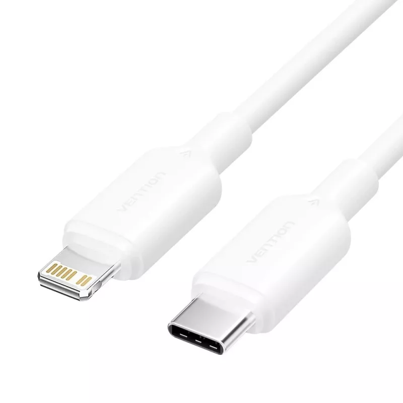 Cabo USB-C para Lightning 3A 480 Mbit/s 1 m BRANCO