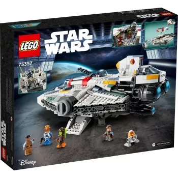 Conjunto de jogo LEGO Star Wars 75357 — The Ghost e Phantom II, 1.394 peças, 4 minifiguras, idade 10+