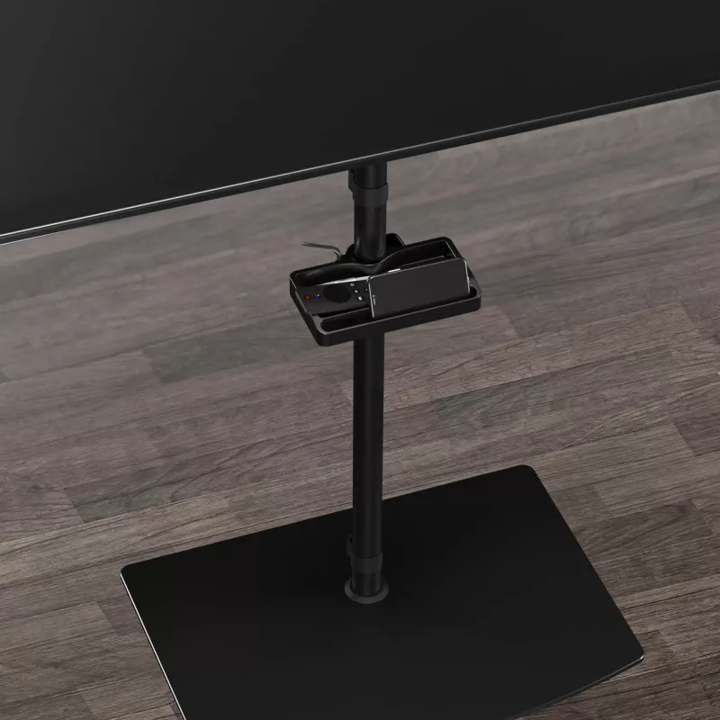 Prateleira ONKRON A35, plástico ABS preto, 190×105 mm, 160 g