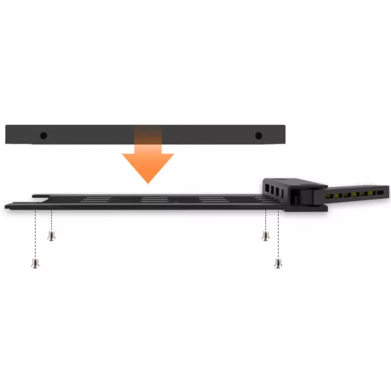 Baía externa para disco rígido para a série IcyBox MB038 – modelo MB038TP-B, preto, compatível com MB038