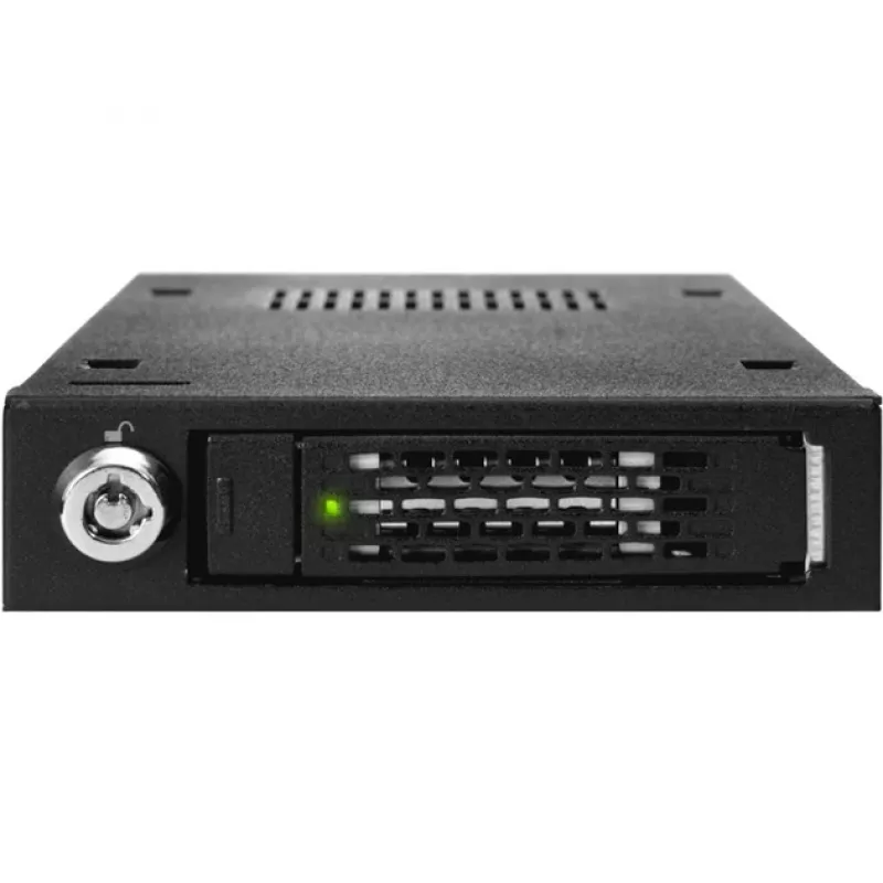 ICY DOCK - ToughArmor - MB991SK-B - HDD/SSD SATA de 2,5 polegadas - Metal maciço - para baía de 3,5 polegadas - SATA 6Gbit/s - Sem ventoinha - Fecho de segurança