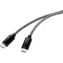 Cabo de ligação USB 2.0 Renkforce [1x conector macho USB 2.0 C - 1x conector macho USB 2.0 C] 3,00 m preto/branco (RF-4598412)