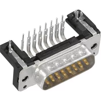 Harting Caixa D-SUB n.º de polos: 15 plástico 45 ° cinzento 09 67 015 0573 1 unid. (09 67 015 0573)