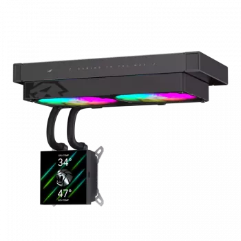 Refrigeração líquida para CPU Gamemax | GLACIER 240 LCD BK | Intel, AMD
