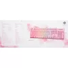 Deltaco GAM-021-RGB-P-DE - tamanho completo (100%) - USB - interruptores de membrana - QWERTZ - rosa