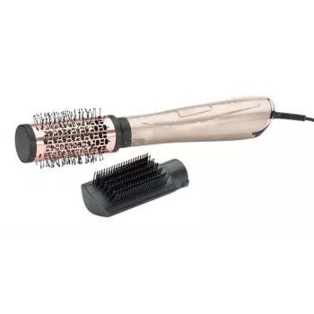 Escova alisadora BABYLISS AS914PE — escova térmica, 1000 W, cabo de 2,5 m, Ø 5 cm, 3 níveis de calor, preto/ouro rosa