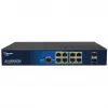 Switch PoE gerido de 10 portas ALLNET ALL-SG8610PMJ com 8 portas PoE+ e 2 portas uplink