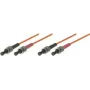 Tecline exertis Connect - Cabo patch - ST multimodo (M) para ST multimodo (M) - 5 m - fibra ótica - 50/125 micrómetros - OM2 - laranja (75805)