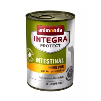 Comida húmida para cães animonda Integra Protect Intestinal Frango Adult 400 g, para uma digestão regulada, sem glúten e sem soja