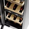 Frigorífico de vinho de encastre Caso WineDeluxe WDU 18 – capacidade para 18 garrafas, classe de eficiência energética E, preto