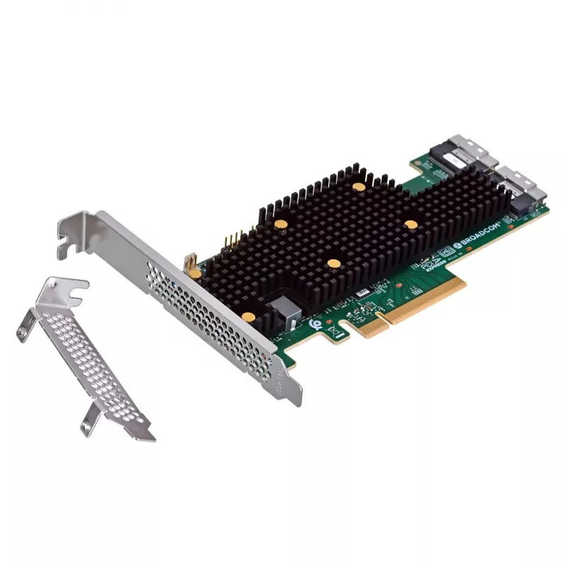 Broadcom BCM HBA 9600-16i placas/adaptadores de interface SAS/SATA/NVMe internos SFF-8654