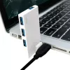 Hub USB 3.0 de 4 portas, prateado