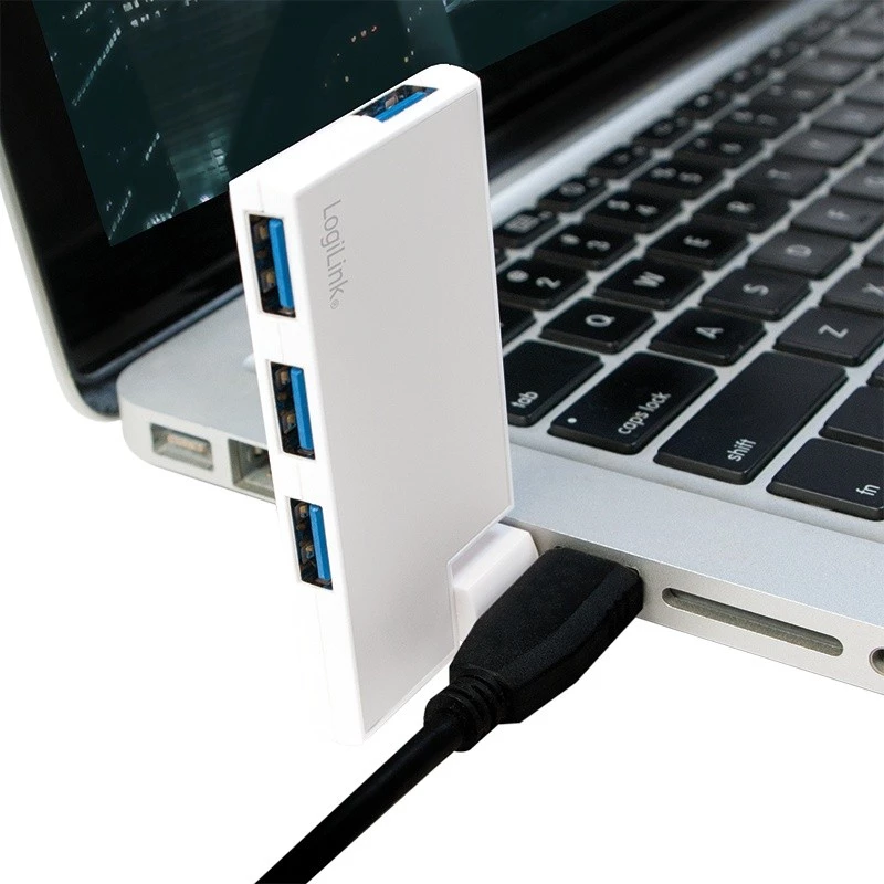 Hub USB 3.0 de 4 portas, prateado