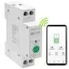 Relé Wi-Fi para calha DIN QOLTEC 50881 — Relé de comutação de rede 63A para instalações elétricas
