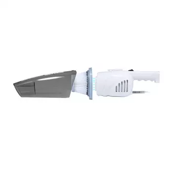Aspirador vertical Deerma DX118C — 600 W, HEPA, ciclónico, sem saco 1,2 l, corrente alternada, cabo de 5 m, branco