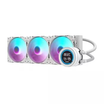 Radiador de computador 360mm Darkflash DN-D360 WHITE — radiador de refrigeração 360mm para refrigeração líquida de PC