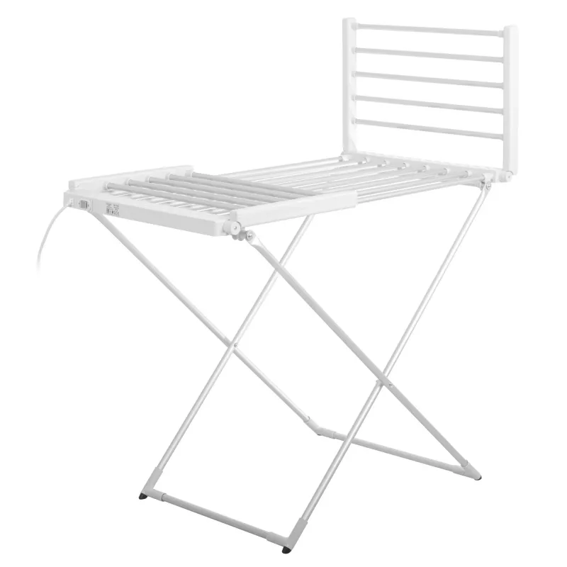 Estendal elétrico dobrável Adler AD 7821 – prata e branco, grau de proteção IP22