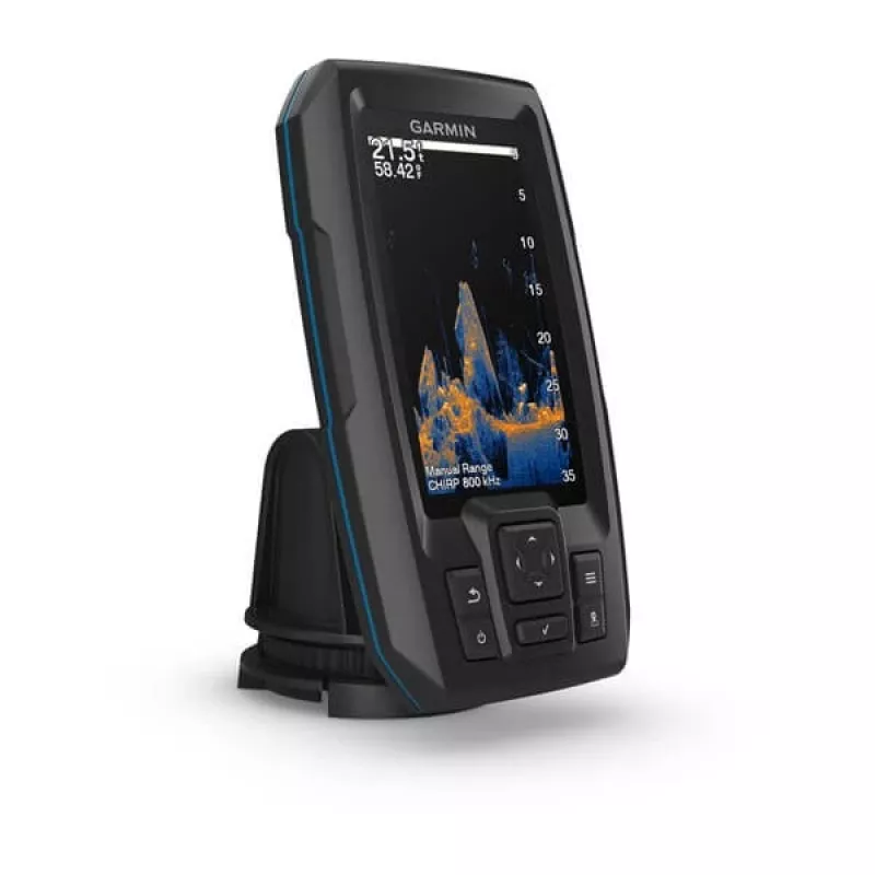 Detetor de peixes GARMIN STRIKER Vivid 4cv ecrã de 4 polegadas (10,2 cm), 272×480 px, 300 W RMS