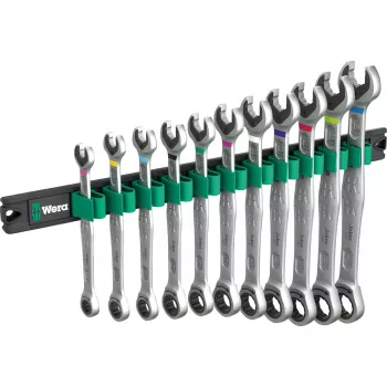 Wera 05020014001 9630 barra magnética 6000 Joker conjunto de chaves de caixa com catraca, 11 peças
