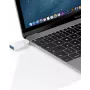 Adaptador USB-C™ Wentronic Goobay - conector fêmea USB 3.0 A, branco - para ligação entre dispositivos USB-C™ e USB-A (66262)