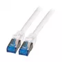 EFB-Elektronik Cabo de rede RJ45 Cat.6A S/FTP TPECat.7 cabo bruto superflex branco 0,25m Fabricante: EFB Elektronik (K5525FWS.0,25)