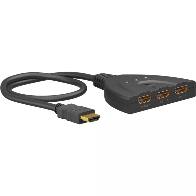 Goobay 58487 comutador HDMI 3 para 1 (4K @ 30 Hz)