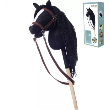 Cavalo de pau HOPPIHORSE Hobby Horse A4 preto