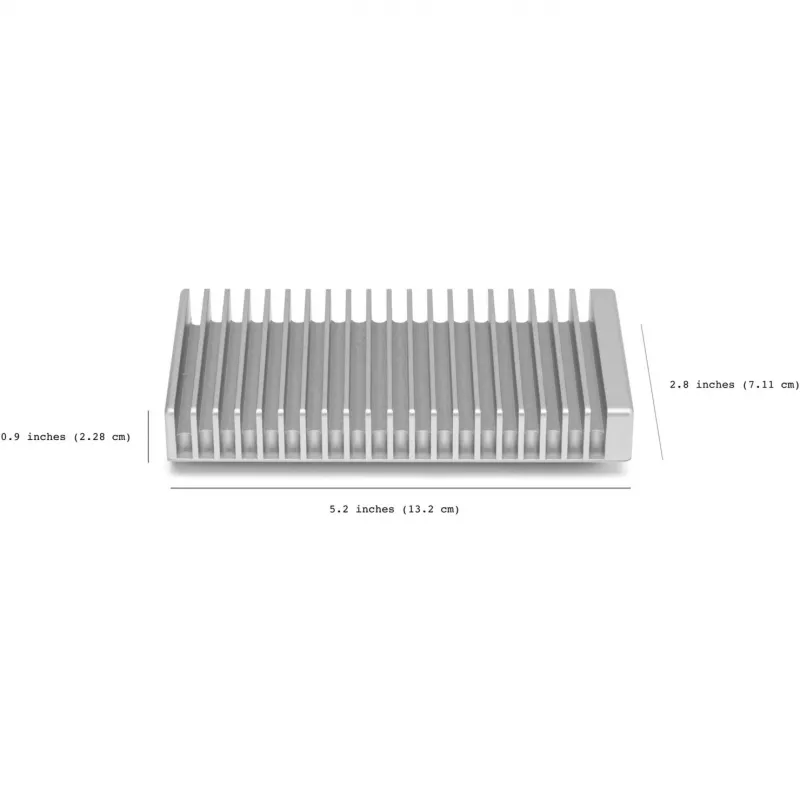 Other World Computing OWC Express 1M2 - SSD - 2 TB - externo (portátil) - USB4 (porta USB-C) - prateado (OWCUS4EXP1MT02)