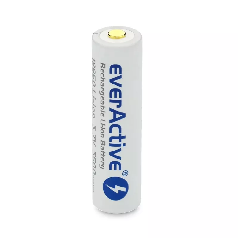 Bateria Li-Ion 18650 3,7V everActive 3500mAh (1 unid.) micro-USB com proteção