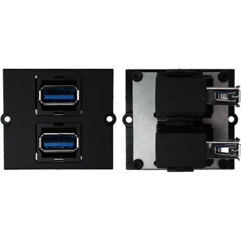 Tomada Bachmann 917.059 2 x USB A preto